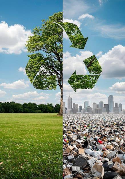 Recycling- und Nachhaltigkeitssymbolik