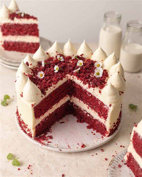 Red Velvet Cake mit Frischkäsefrosting