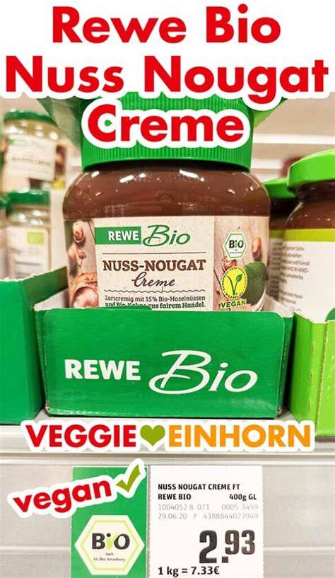 Regal im Biomarkt: verschiedene Nuss-Nougat-Cremes, Hinweise zu vegan, Bio, Palmöl