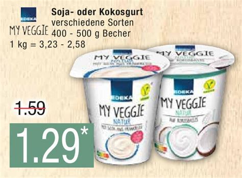 Regal mit EDEKA MY VEGGIE und vehappy Sojagurt