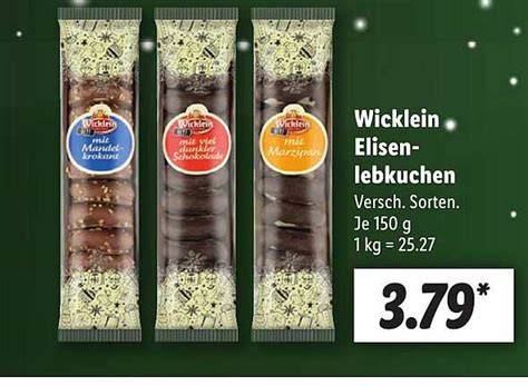 Regal mit Wicklein Elisenlebkuchen und Weihnachtsgebäck bei NORMA