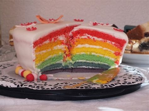 Regenbogentorte-aufgeschnitten