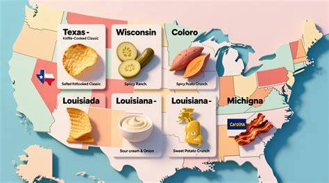 Regionale BBQ-Saucenvielfalt in den USA (Karte/Schaubild)