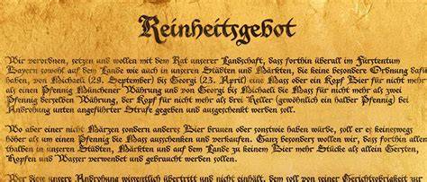 Reinheitsgebot Bier Zutaten