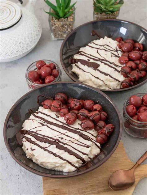 Reispudding mit fruchtigem Himbeerkompott