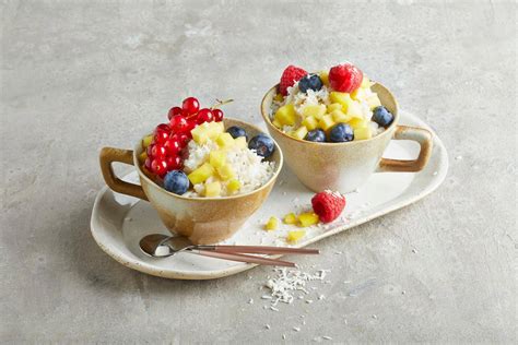 Reispudding mit verschiedenen Toppings