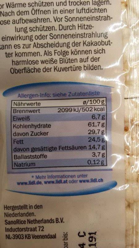 Reiswaffeln: Nährwerte, Arsen-Gefahr