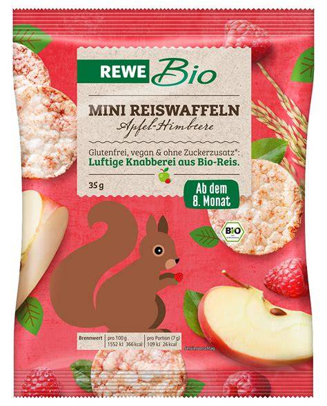 Reiswaffeln im Supermarktregal