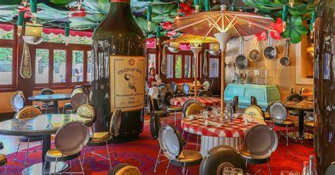 Remy kocht im Chez Remy - Illustration des Restaurants