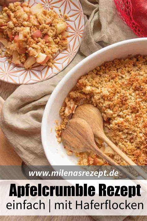 Renekloden-Crumble mit Zimt und Haferflocken