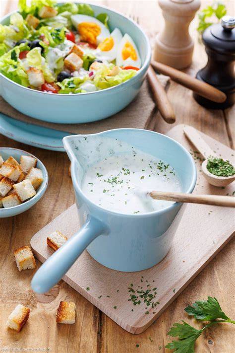 Rezeptgrafik: Zuckerfreies Joghurt‑Dressing