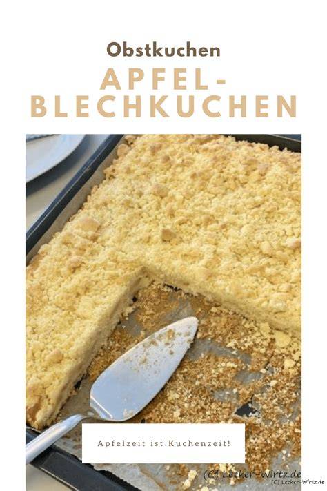 Rezeptkarten Grafik für Apfel Sahne Blechkuchen