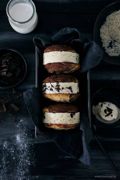 Rezeptvariationen für Eis-Sandwiches