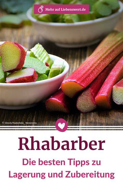 Rhabarber-Stängel und typische Zubereitung
