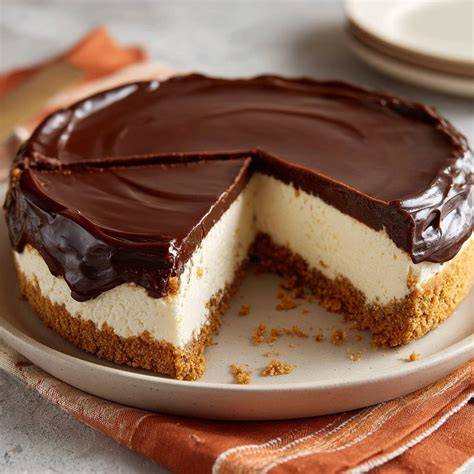 Richter Schokocheesecake ohne Backen, Querschnitt