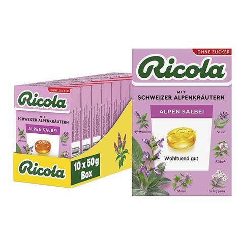 Ricola Alpen Salbei Bonbon Packung zuckerfrei