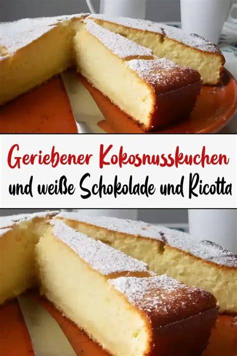 Ricotta und Schokolade als Hauptzutaten - Infografik