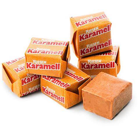 Riesen Karamell Bonbons eingewickelt in Stange