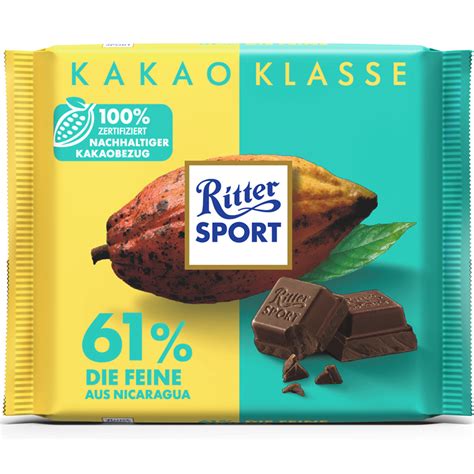 Ritter Sport Zutaten-Auswahl: Nüsse, Milch, Kakaobohnen