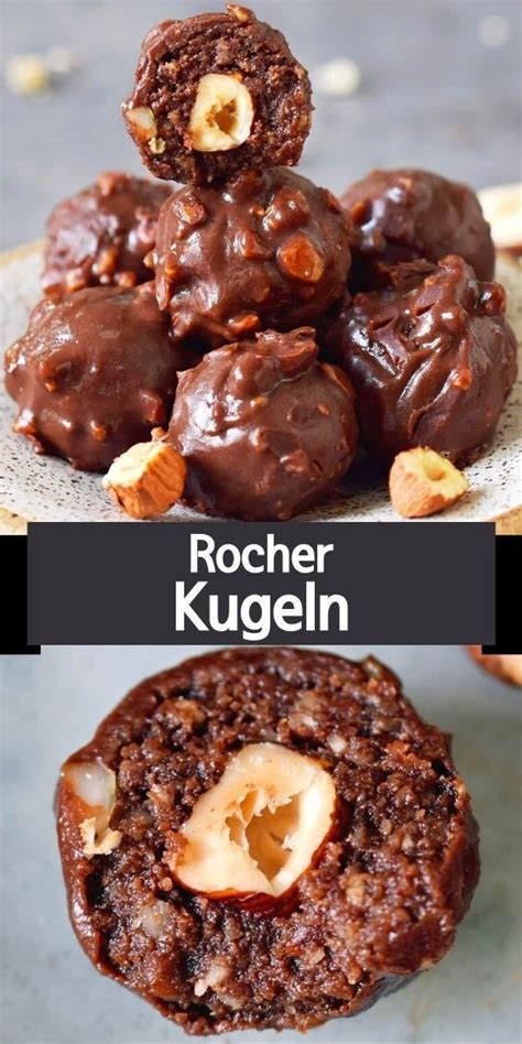 Rocher Kugeln und Nusscreme zu feiner Creme verarbeitet
