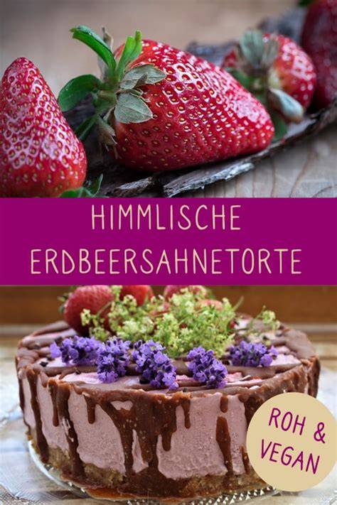 Rohkost-Erdbeertorte in Springform