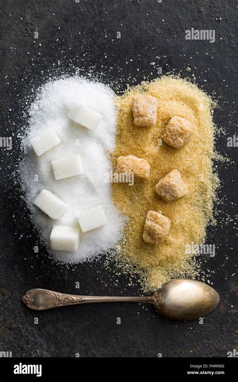 Rohrzucker Kristalle und Melasse