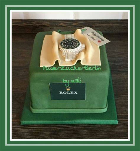 Rolex Torte Beispielansicht: Motivtorte mit Fondant und Dekoration