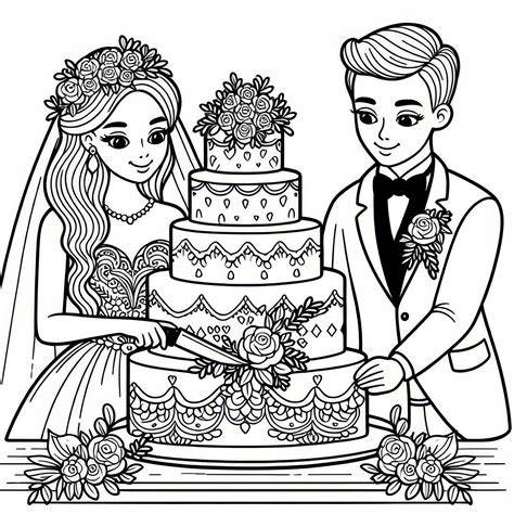 Romantische Tanzfläche mit Hochzeitspaar und Torte im Vordergrund