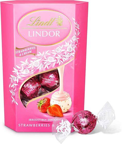 Rosa Lindt Lindor Geschenkverpackung