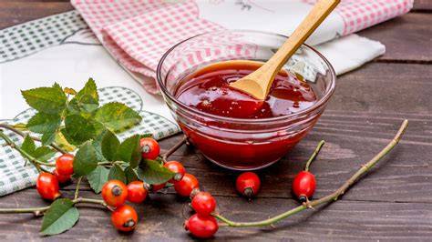 Rosenprodukte: Marmelade, Gelee, Hagebutten
