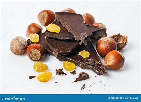 Rosinen und Marzipan auf einer Arbeitsfläche