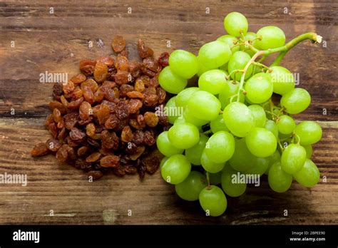 Rosinen und frische Trauben Zuckervergleich