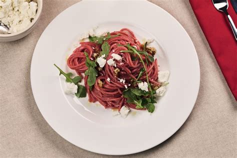 Rote Bete Pesto zu Spaghetti