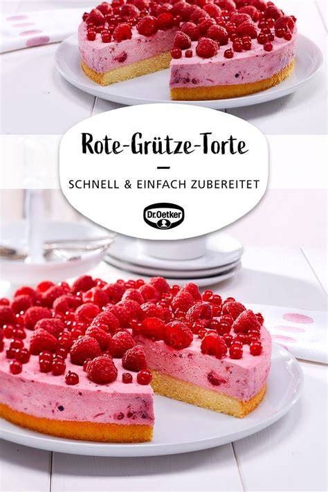 Rote-Grütze-Torte mit frischen Beeren