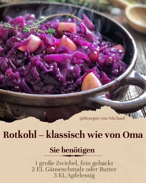 Rotkohl und Äpfel - Zutaten und natürliche Süße