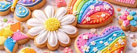 Royal Icing auf Keksen, feine Konturen