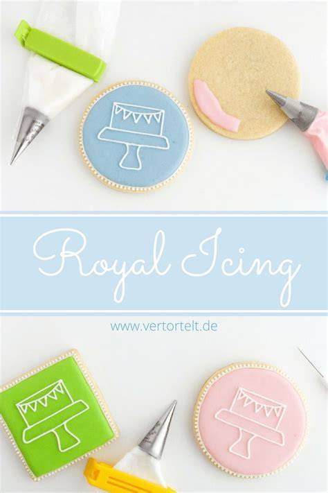 Royal Icing und Zuckerperlen zur Verzierung