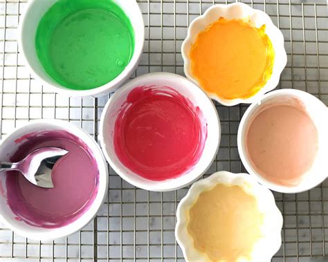 Royal Icing verschiedene Farbtöne