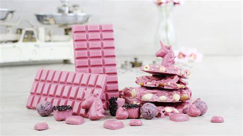 Ruby Schokolade und Zutaten