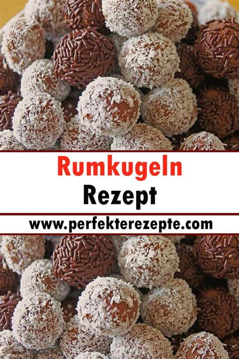 Rumkugeln ruhen im Kühlschrank auf Teller