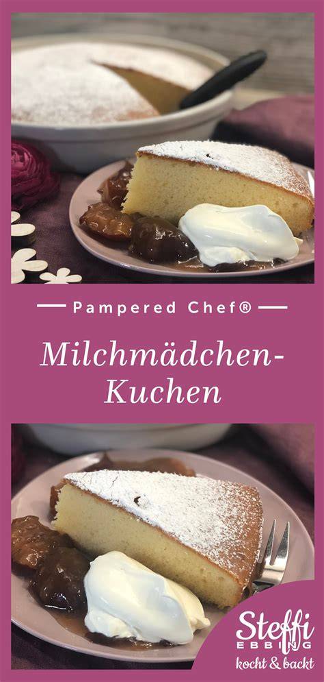 Runde Ofenhexe mit Milchmädchen-Kuchen