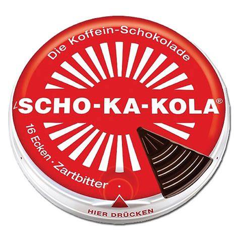 Runde Scho-Ka-Kola Dose mit Strahlendesign