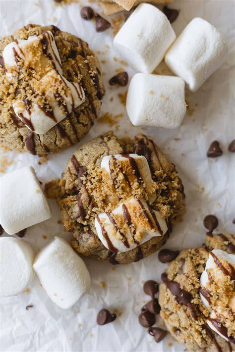 S'Mores-Cookie mit Marshmallows