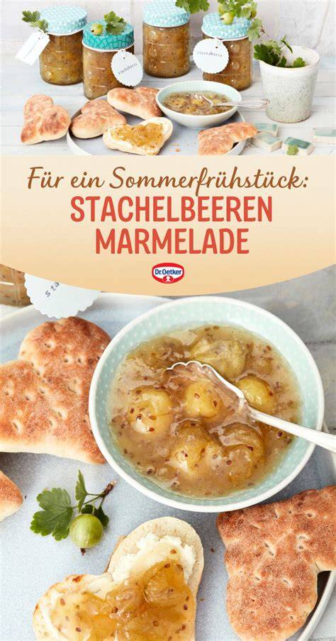 Süßes Frühstück mit Stachelbeer-Erdbeer Marmelade
