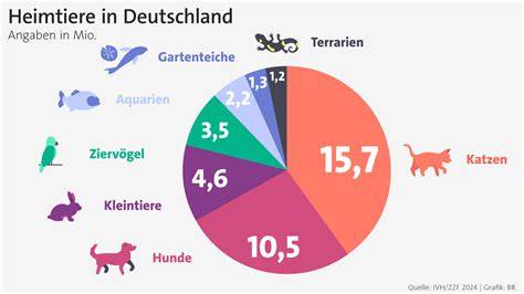 Süßigkeiten und Haustier-Gefahren (Schaubild: Tiere und Theobromin)