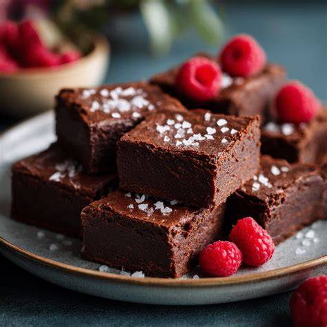 Süßkartoffel Brownies mit Beeren