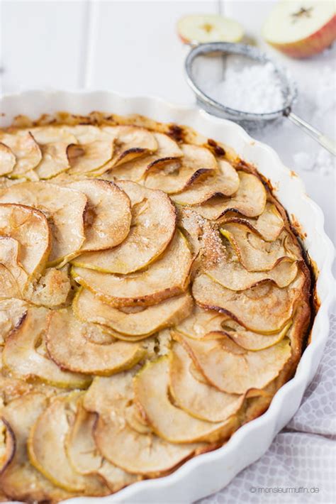 Süßmost-Crème mit Apfelscheiben als Dessert