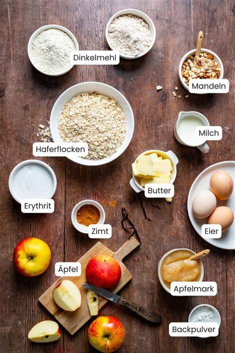 Südtiroler Apfelkuchen - Zubereitungsschritte und Zutaten