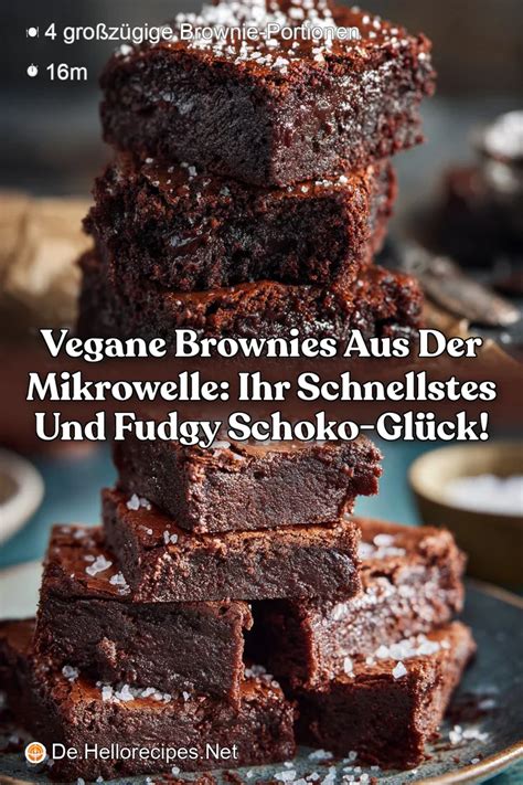 Saftige Schoko-Brownies, frisch aus der Mikrowelle