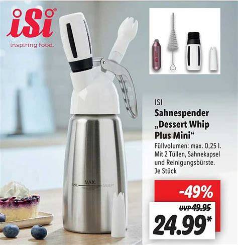 Sahnespender iSi Dessert Whip Plus Mini in Aktion